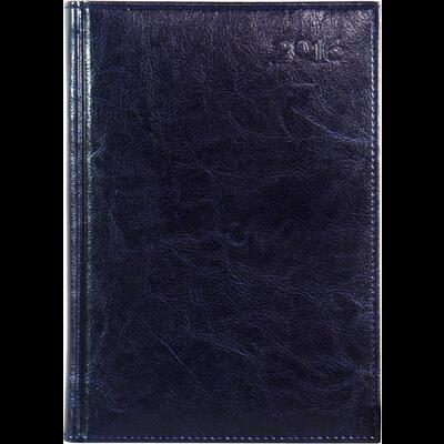 Ежедневник датированный на 2023 год А5 Rich темно-синий с серебряным обрезом