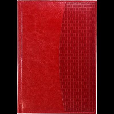 Ежедневник датированный А5 Rich красный комбинированный
