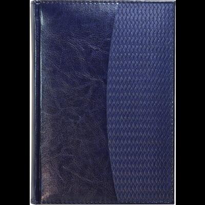 Ежедневник недатированный А5 Rich темно-синий комбинированный